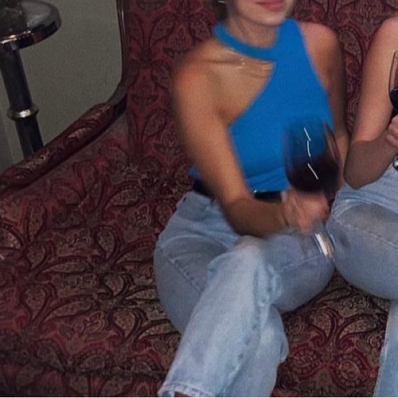 Asymmetrical Blue Top - Picture 2 of 5